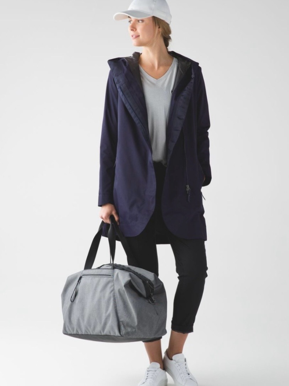Navy blue Lululemon Savasana Waterproof Jacket II